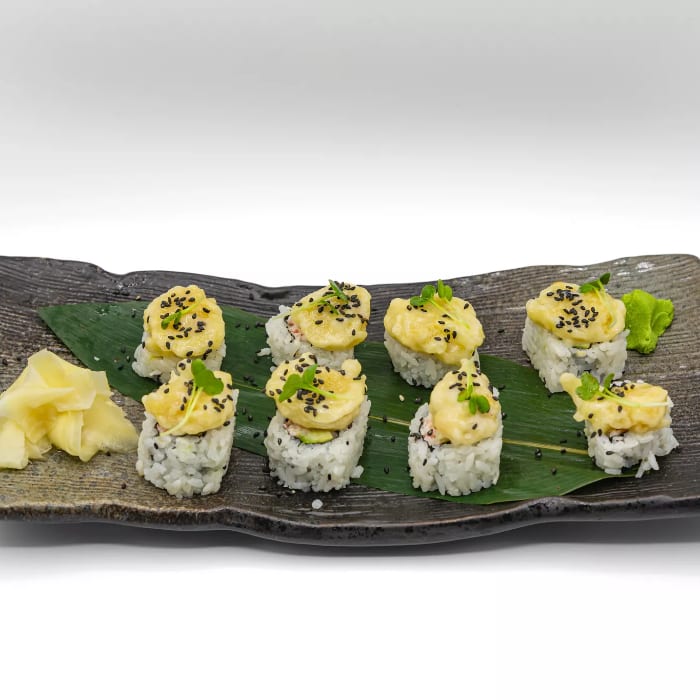 Popcorn Shrimp Roll.