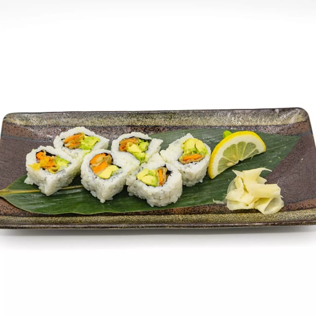 Tempura Yam & Avocado Roll.