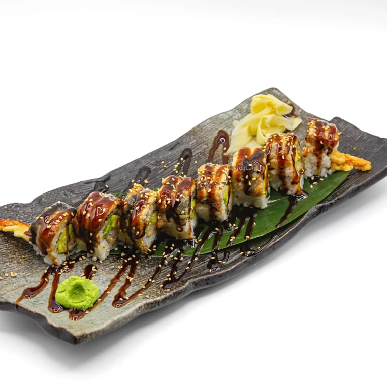 Delicious Dragon Roll and Sushi Favorites