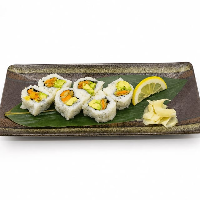 Tempura Yam & Avocado Roll.